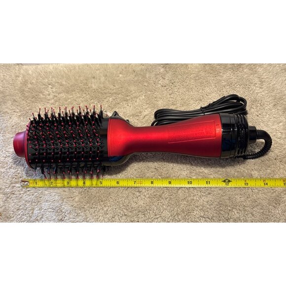 Revlon One Step Hair Dryer & Volumizer Hot Air Brush Styler Red Black NWOB - Picture 8 of 9